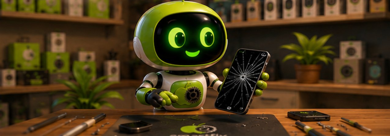 SmartFix Las Condes — Robot mascota con celular reparado